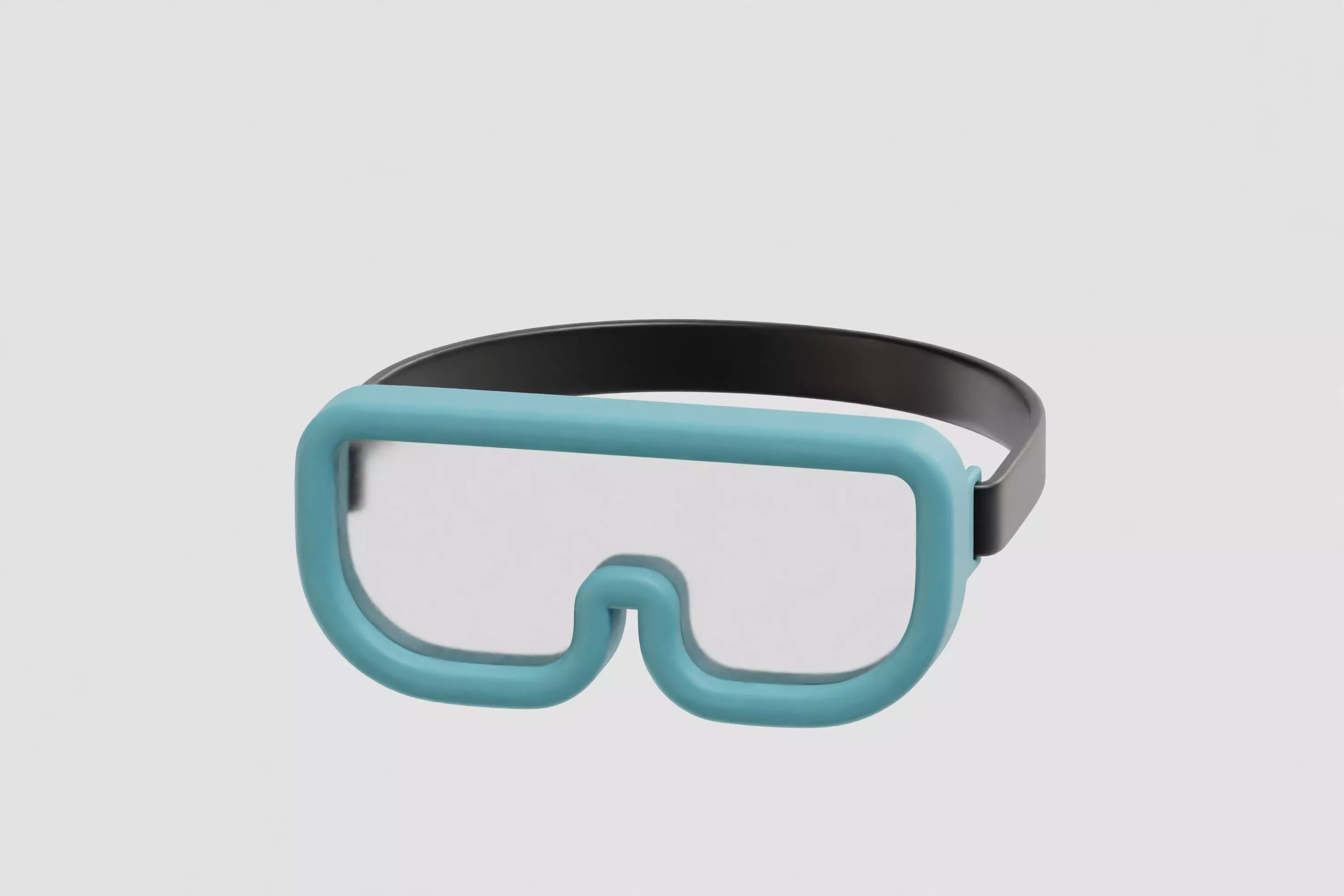 Swimming Goggles cartoon Low-poly 3D model_2