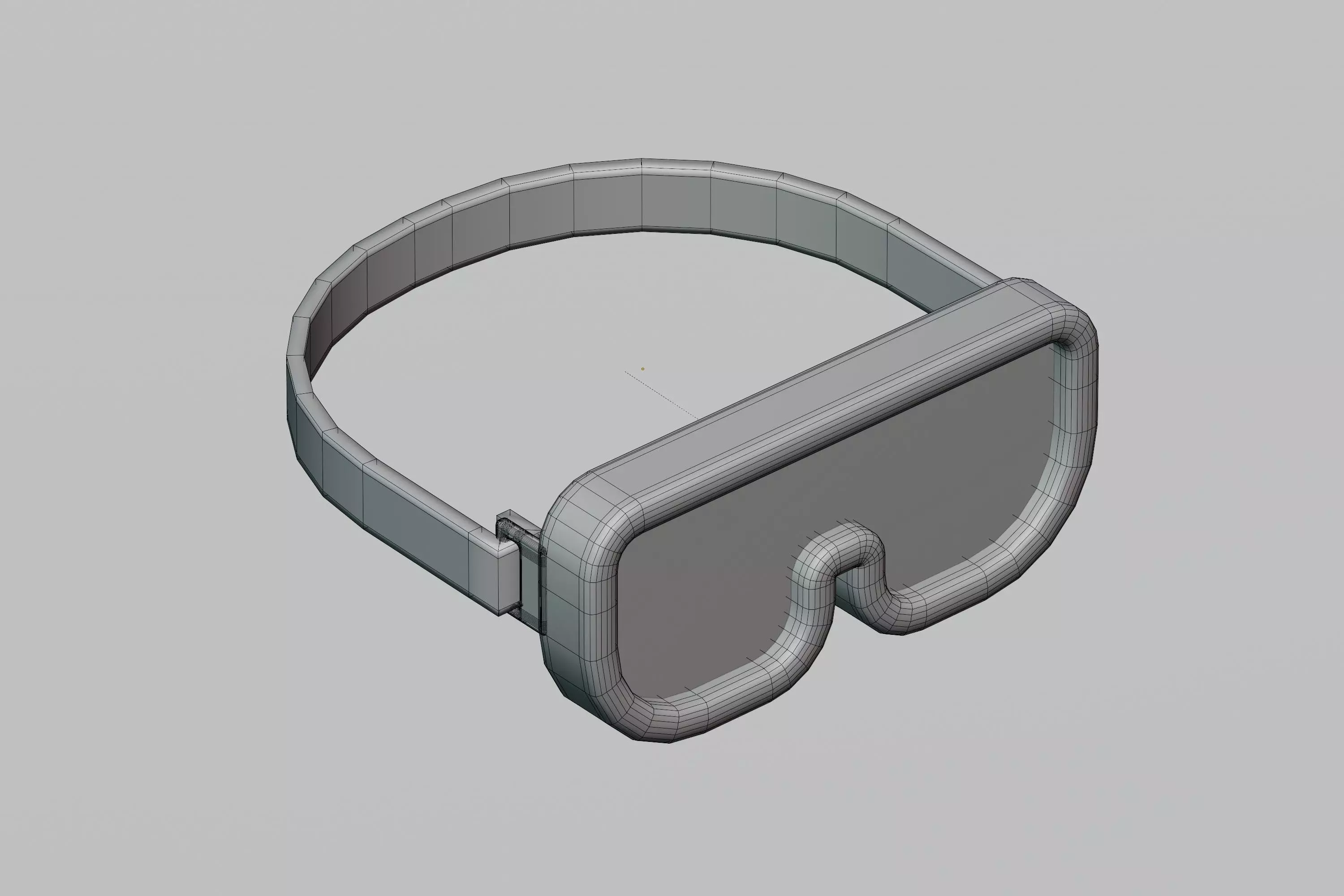 Swimming Goggles cartoon Low-poly 3D model_6