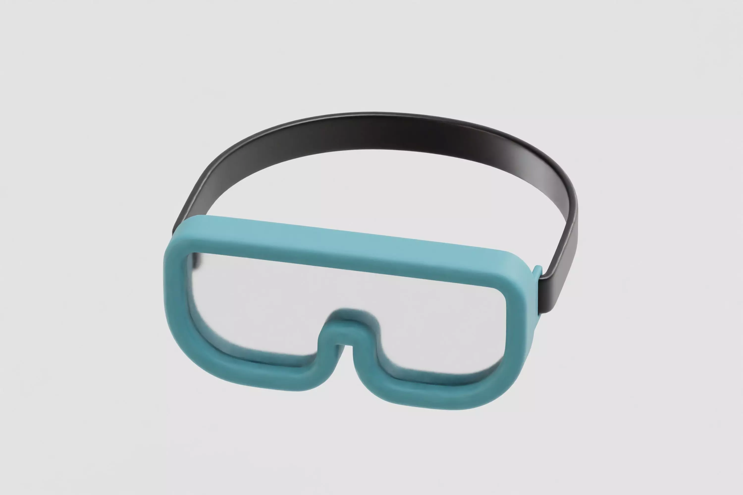 Swimming Goggles cartoon Low-poly 3D model_1