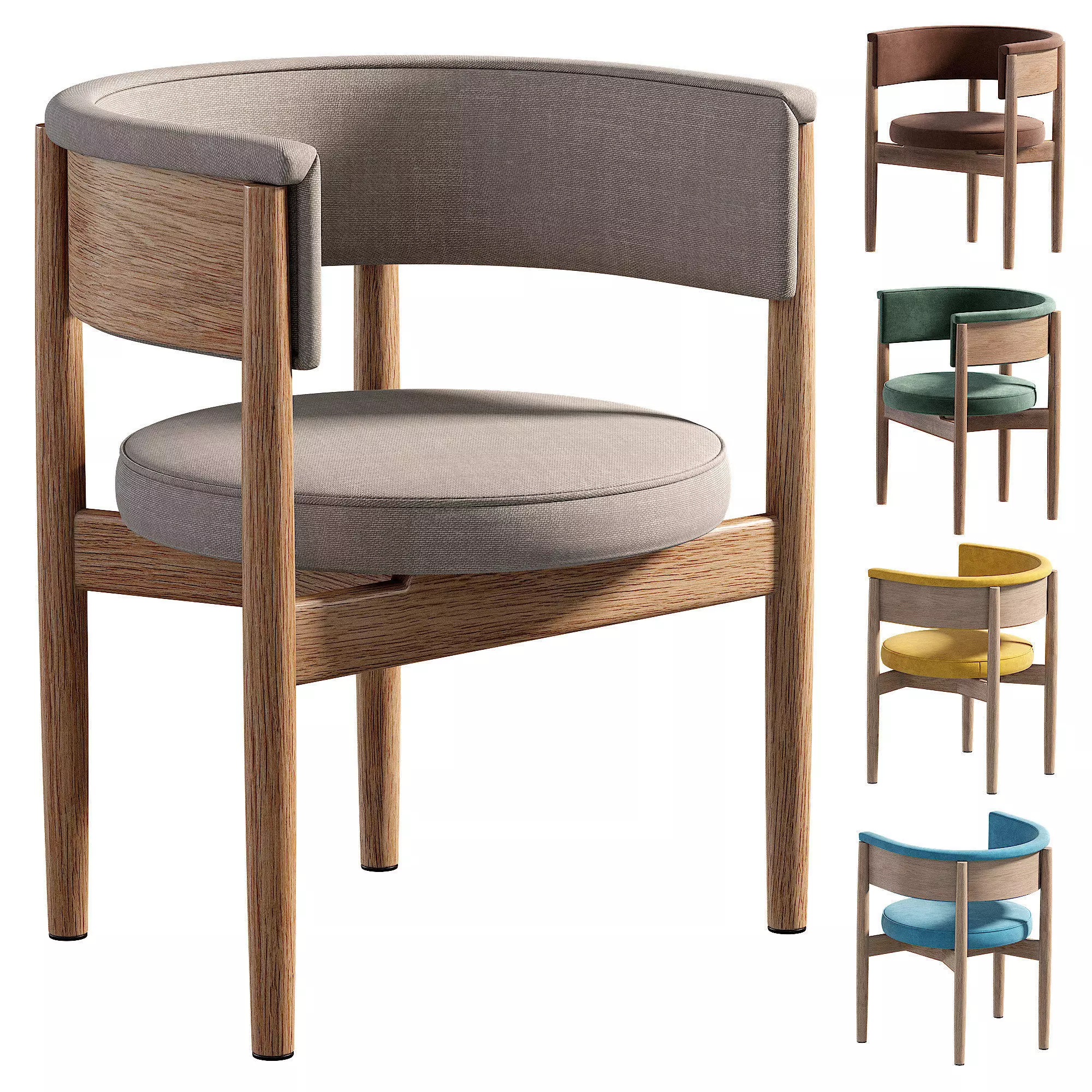 N SCO01 chair Low-poly 3D model