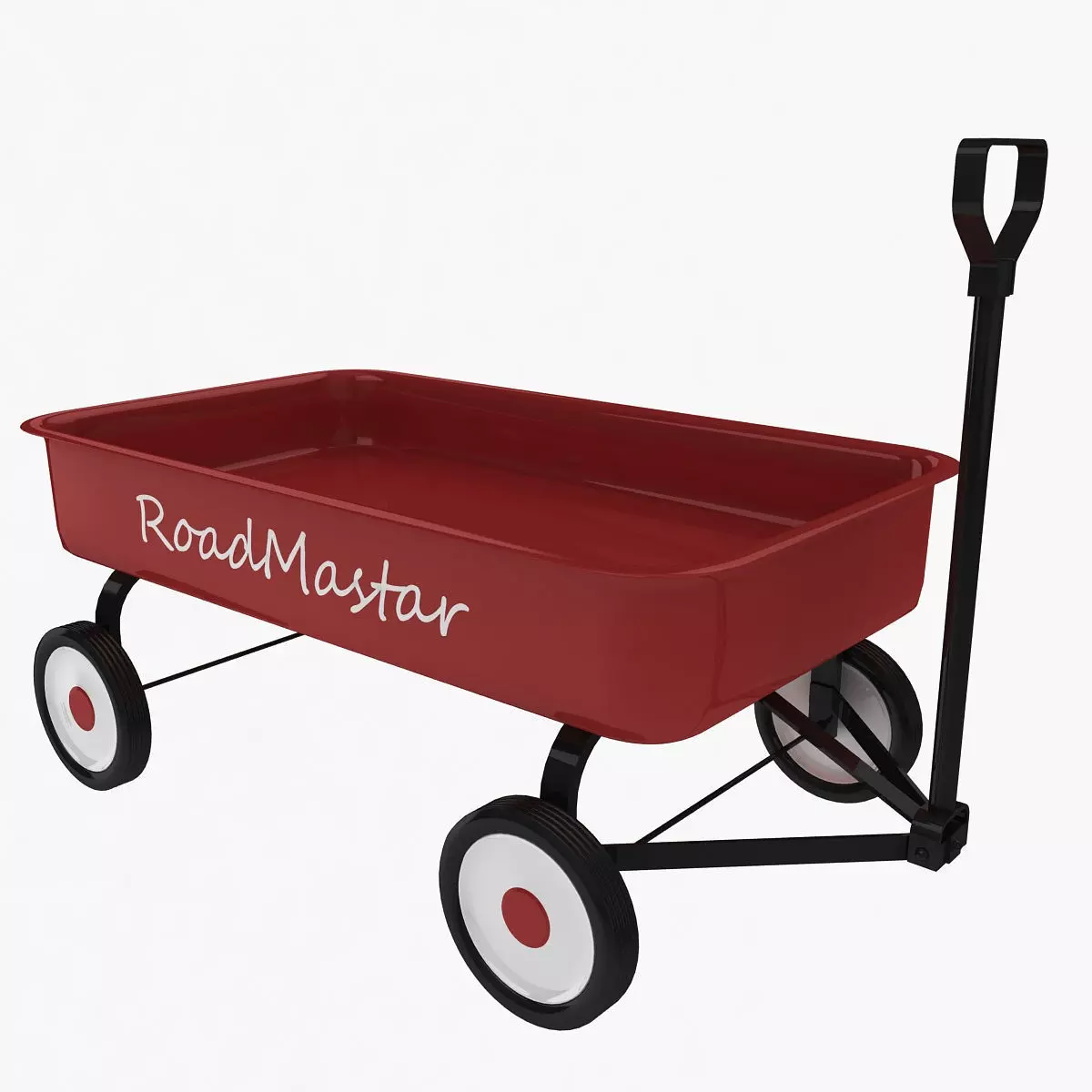 Childs Wagon Low-poly 3D model