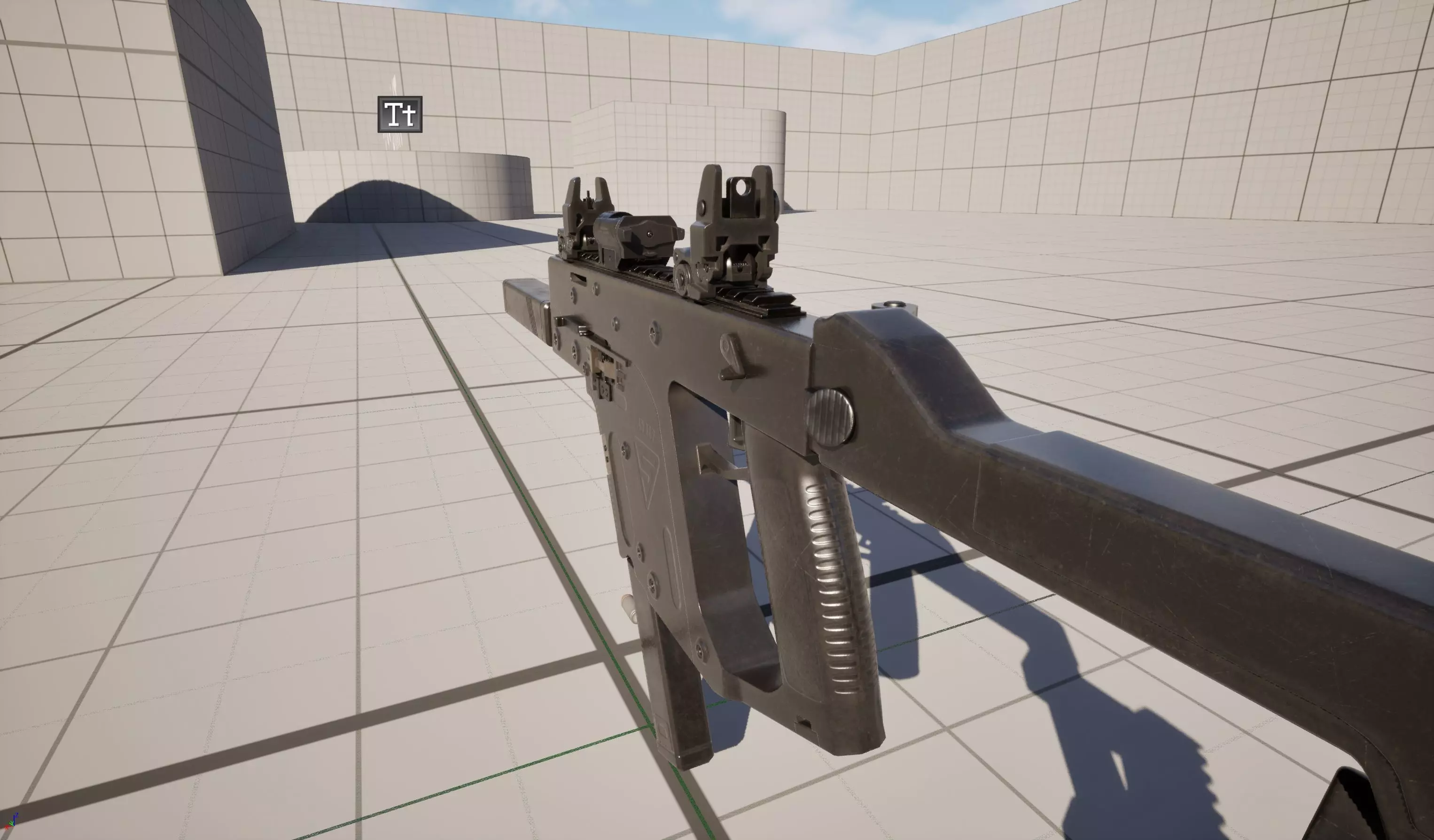 Submachine Gun 45 CAL Low-poly 3D model_14