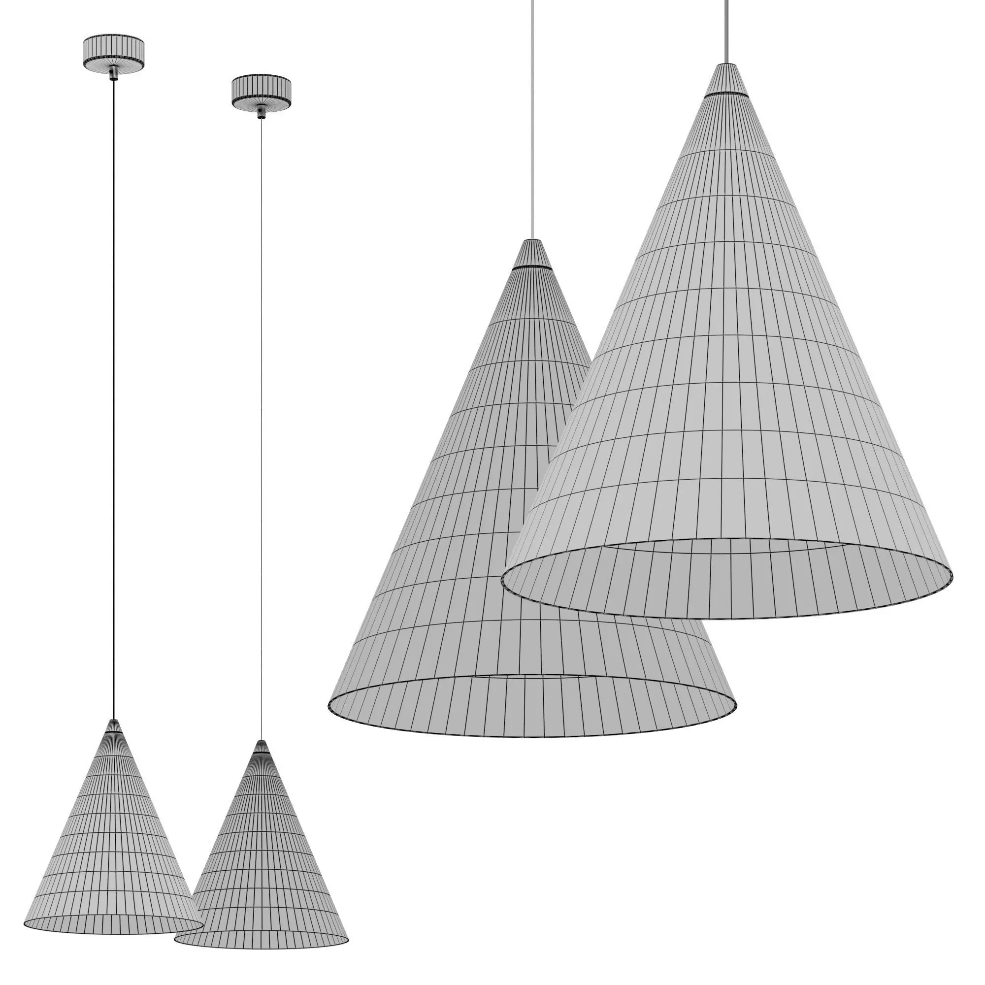 Pendant lamp Faro Barcelona LINA 3D model_6