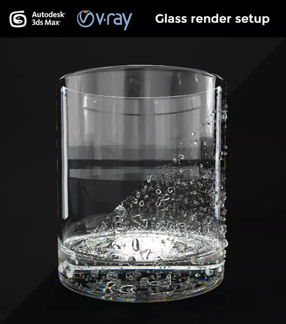 Vray Glass Render Setup 3D model_0