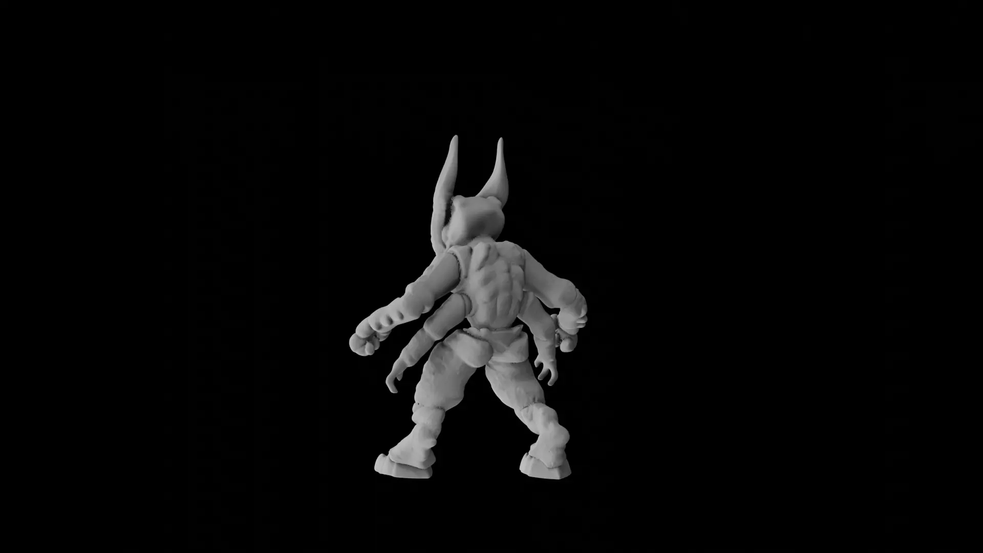 Masked Thri-Kreen Free 3D print model_3