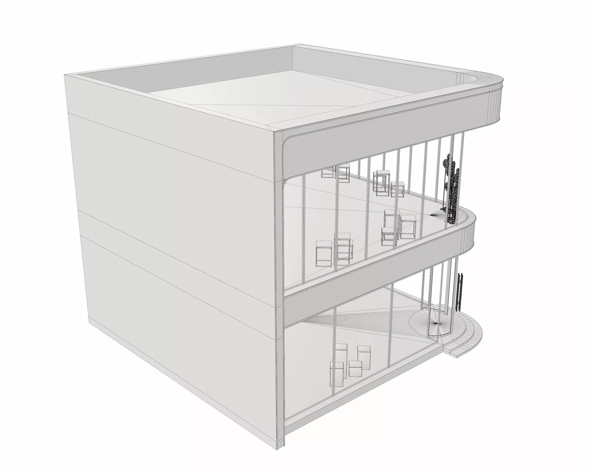Dubai Cloth Shop Store Boutique Low-poly 3D model_17