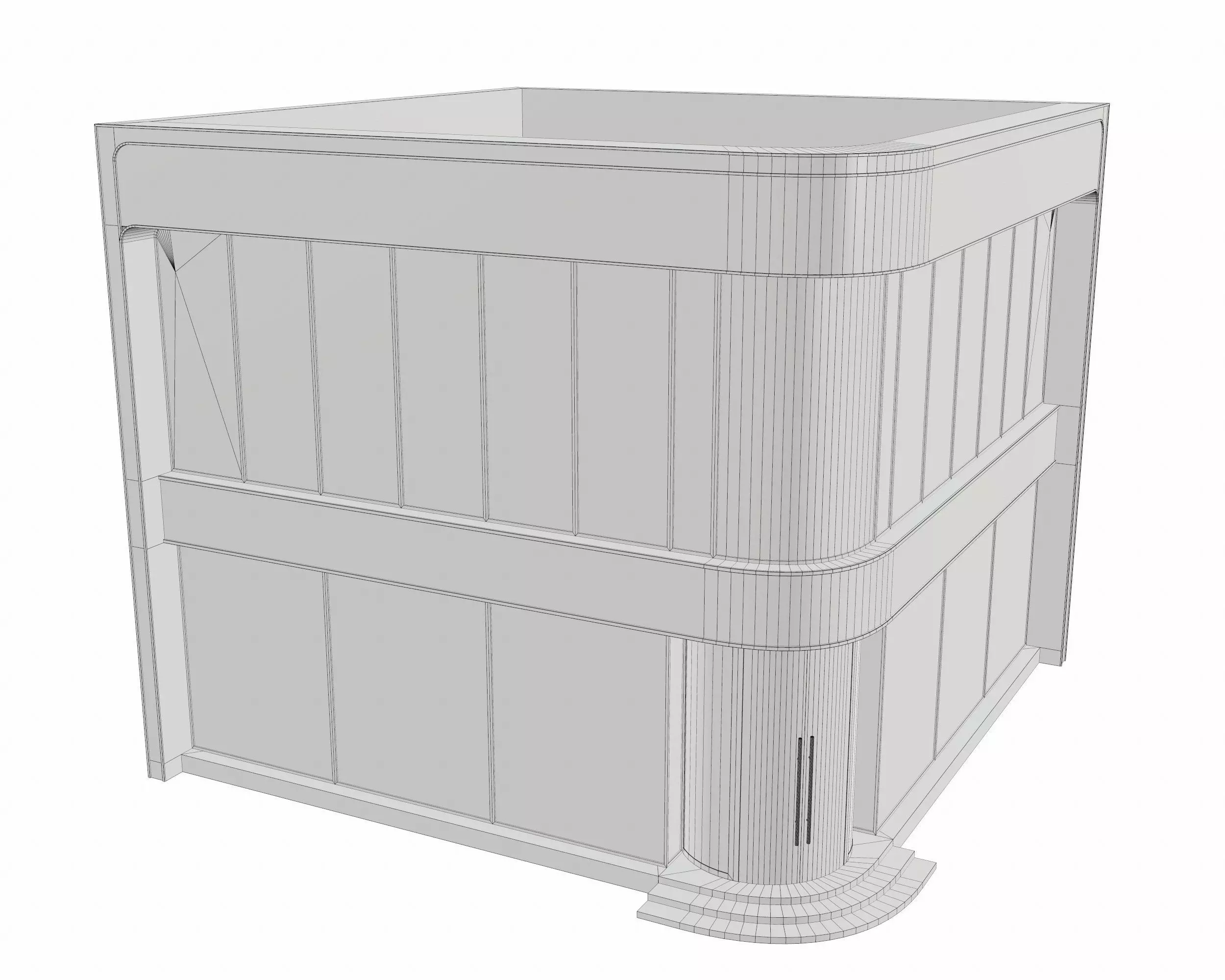 Dubai Cloth Shop Store Boutique Low-poly 3D model_13