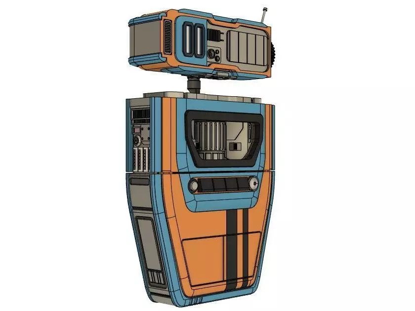 Pip Droid and Head Docking Station from Star Wars The Acolyte 3D print model_3