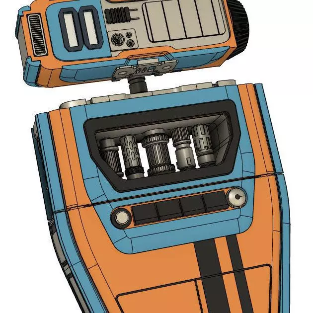 Pip Droid and Head Docking Station from Star Wars The Acolyte 3D print model_17