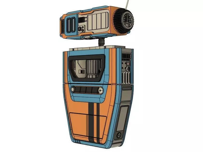 Pip Droid and Head Docking Station from Star Wars The Acolyte 3D print model_1