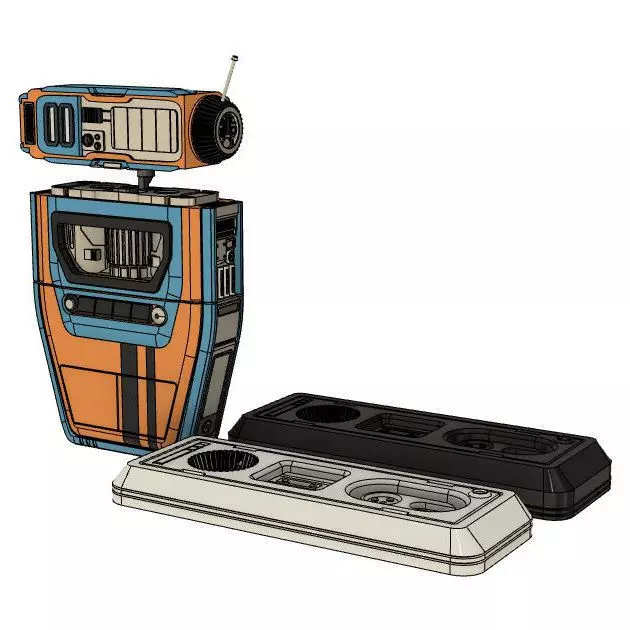 Pip Droid and Head Docking Station from Star Wars The Acolyte 3D print model_0
