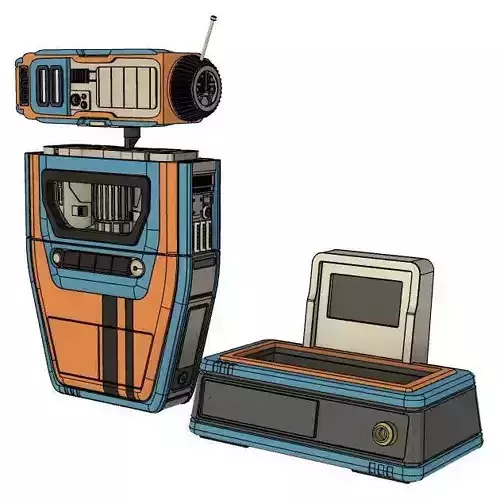 Pip Droid and Docking Station from Star Wars The Acolyte