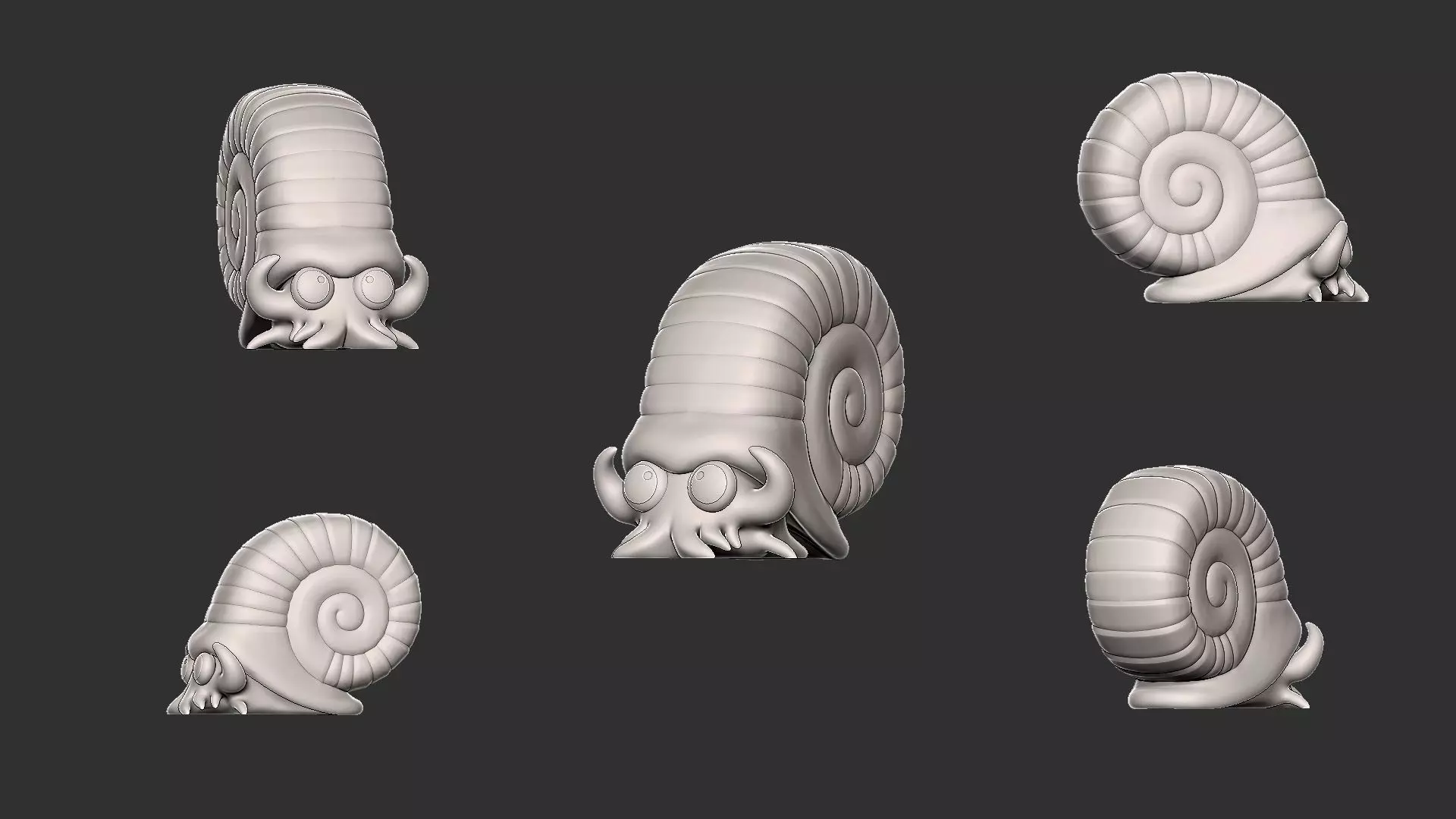fossil pack  kabuto kabutops omanyte and omastar 3D print model_13