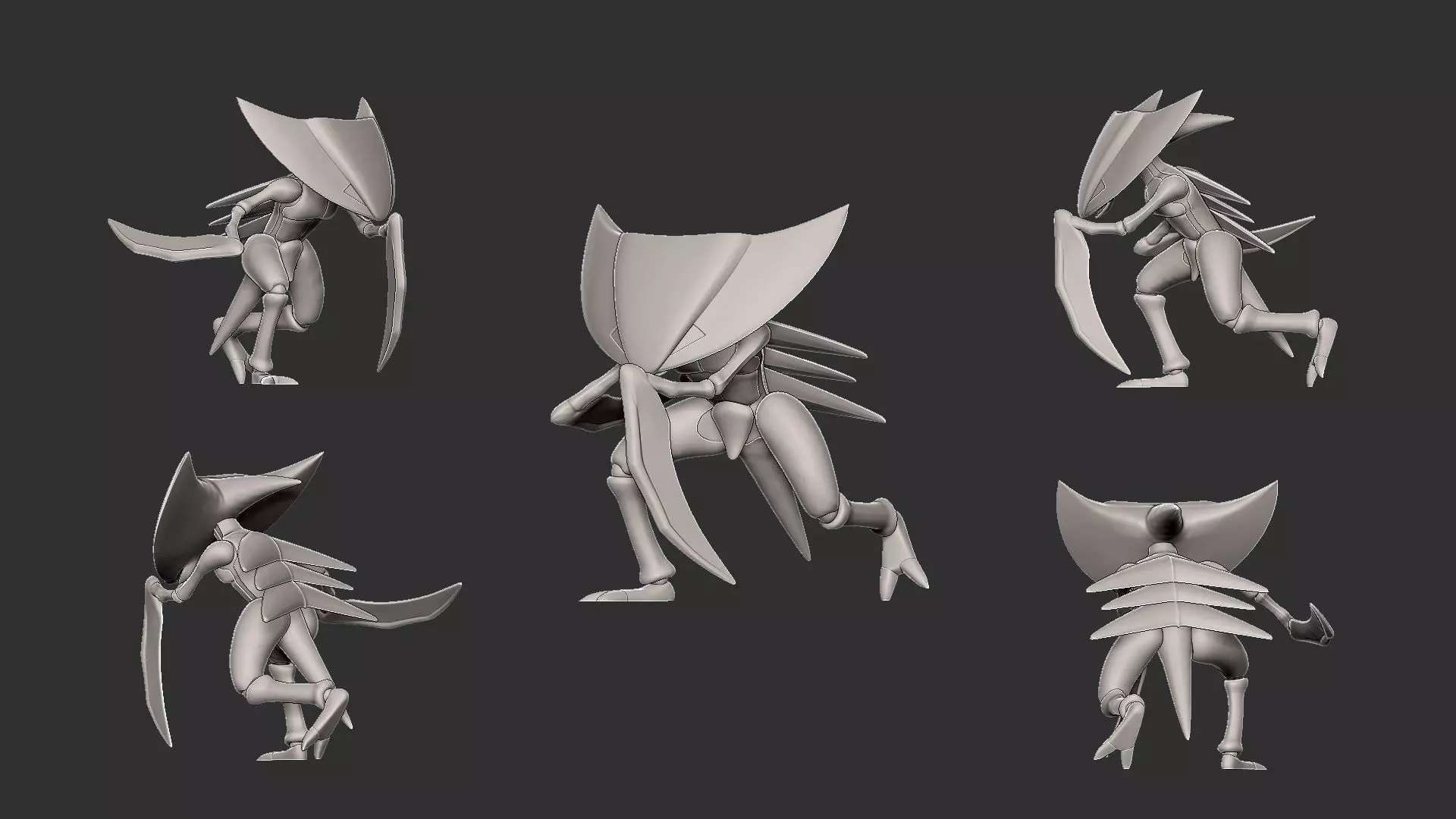 fossil pack  kabuto kabutops omanyte and omastar 3D print model_11