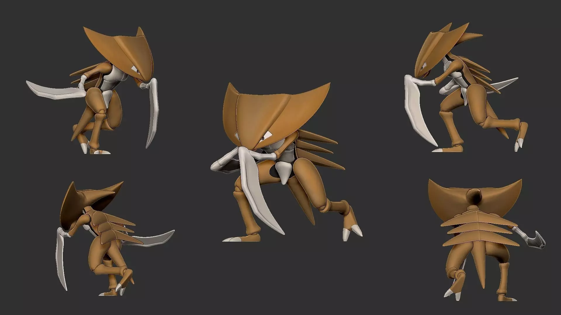 fossil pack  kabuto kabutops omanyte and omastar 3D print model_7