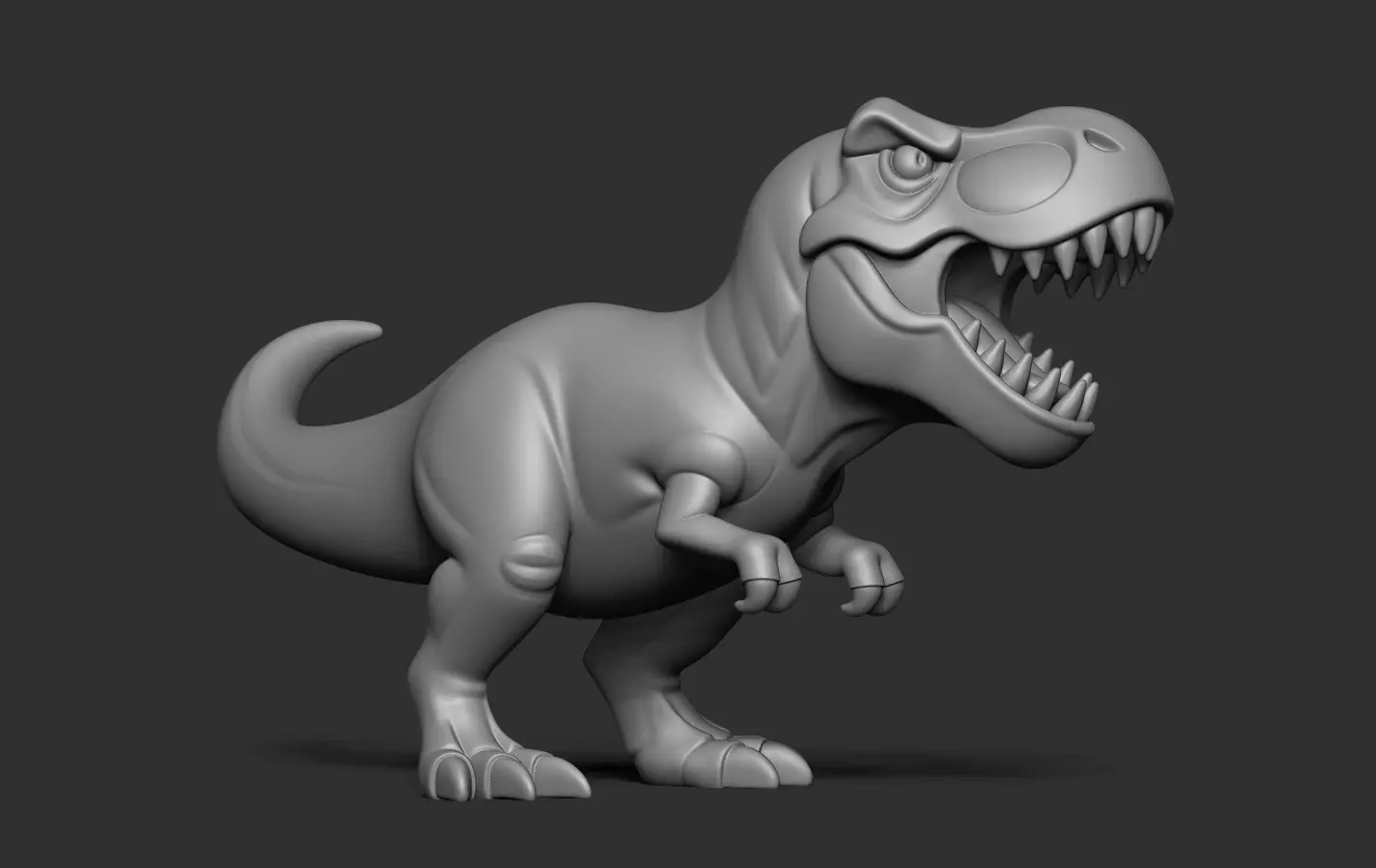 T-Rex Sculpture 3D print model_10