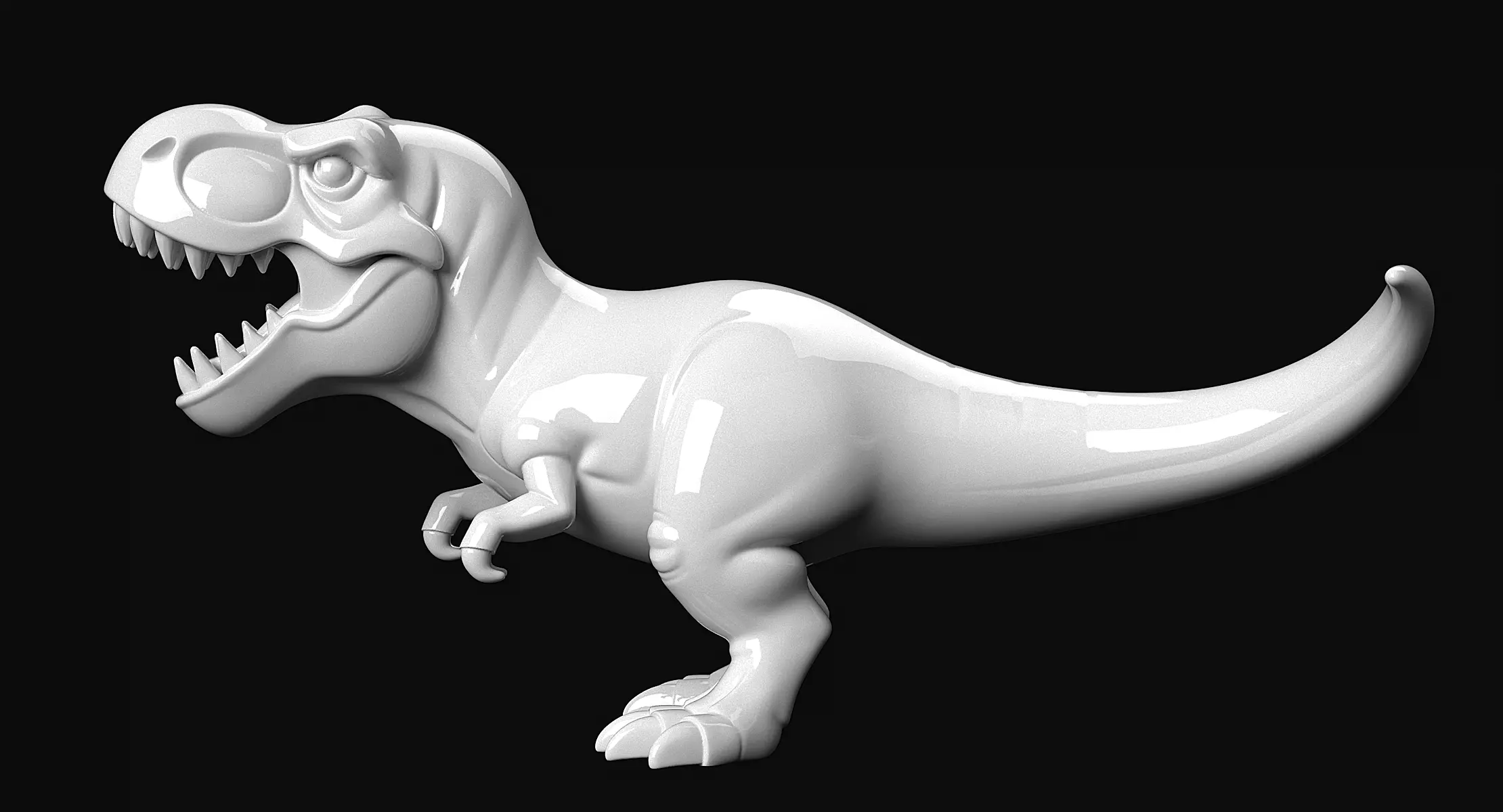 T-Rex Sculpture 3D print model_6