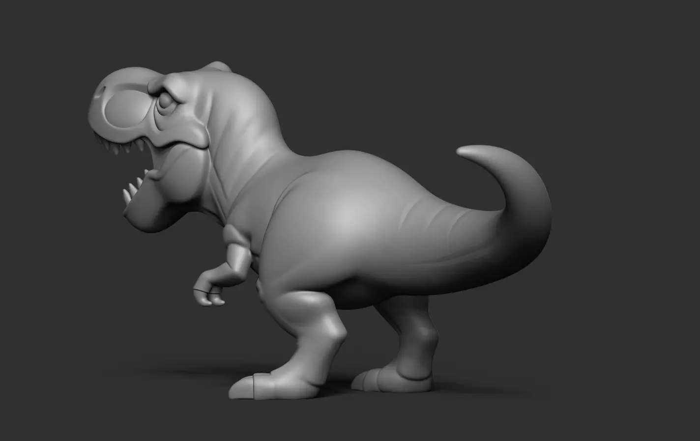 T-Rex Sculpture 3D print model_14