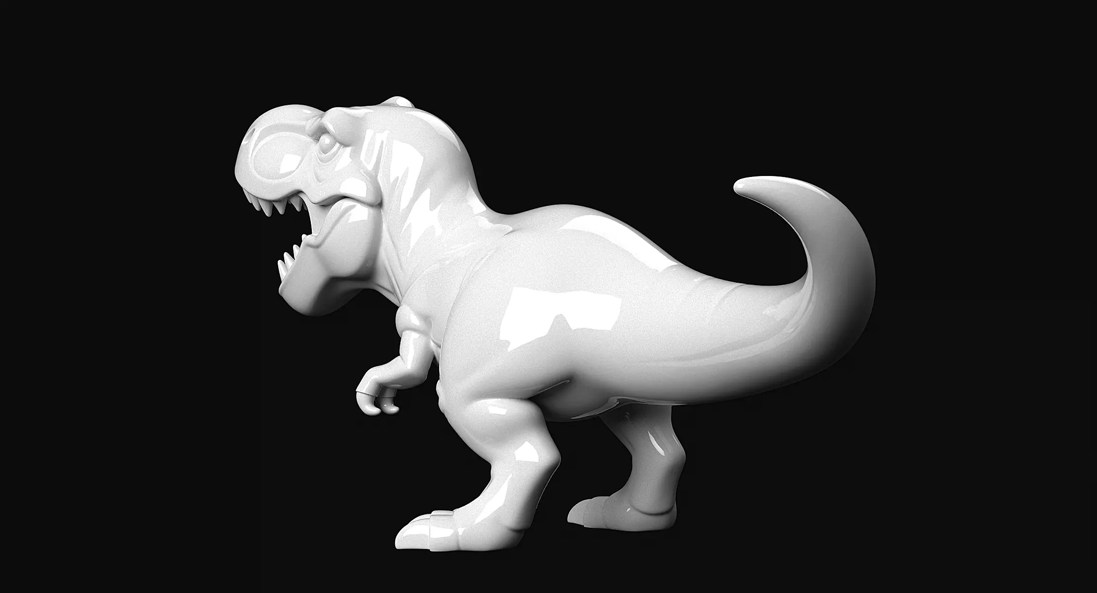 T-Rex Sculpture 3D print model_5
