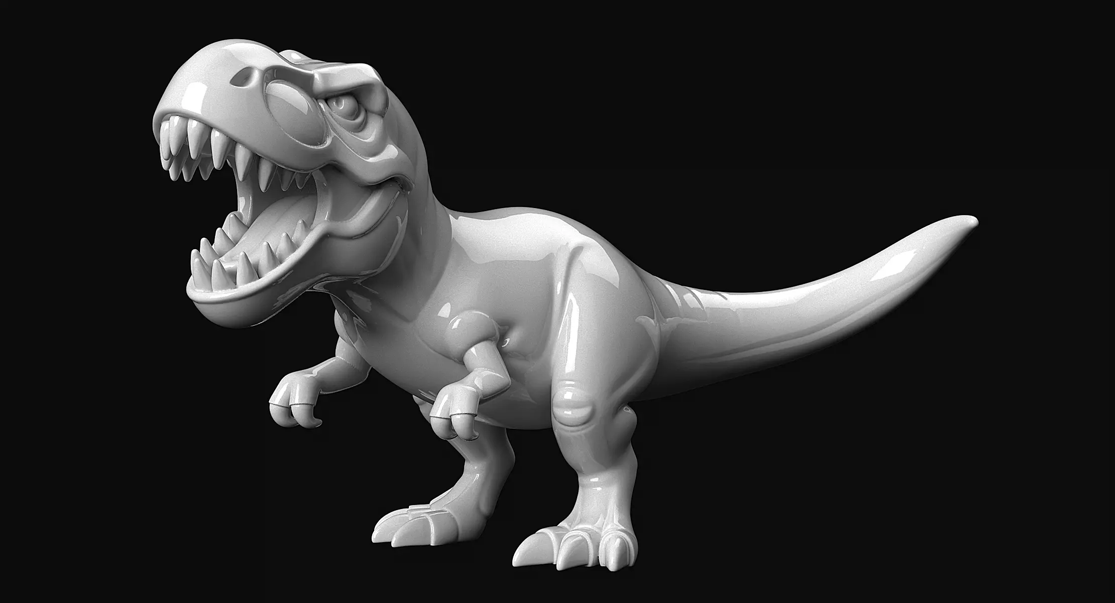 T-Rex Sculpture 3D print model_7