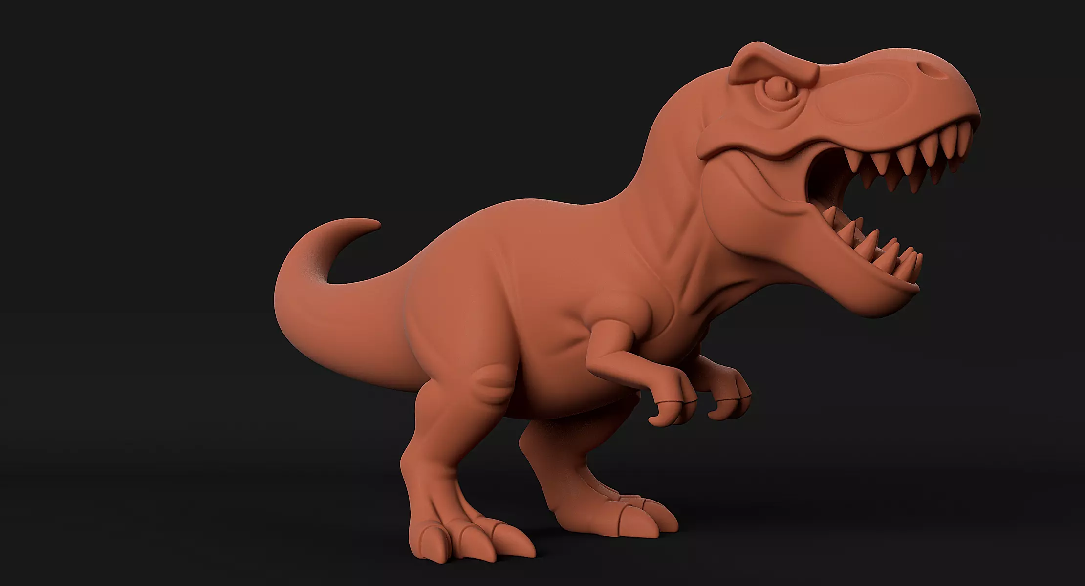 T-Rex Sculpture 3D print model_9