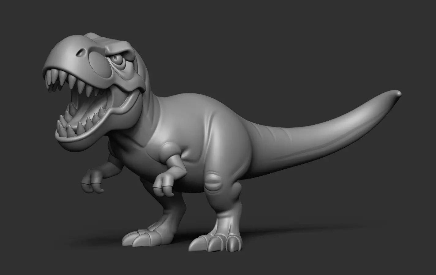 T-Rex Sculpture 3D print model_12