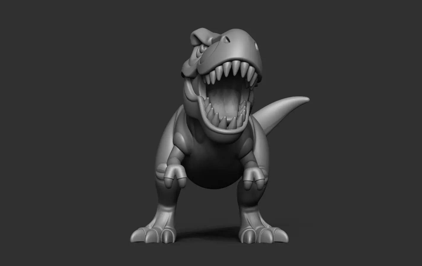 T-Rex Sculpture 3D print model_11