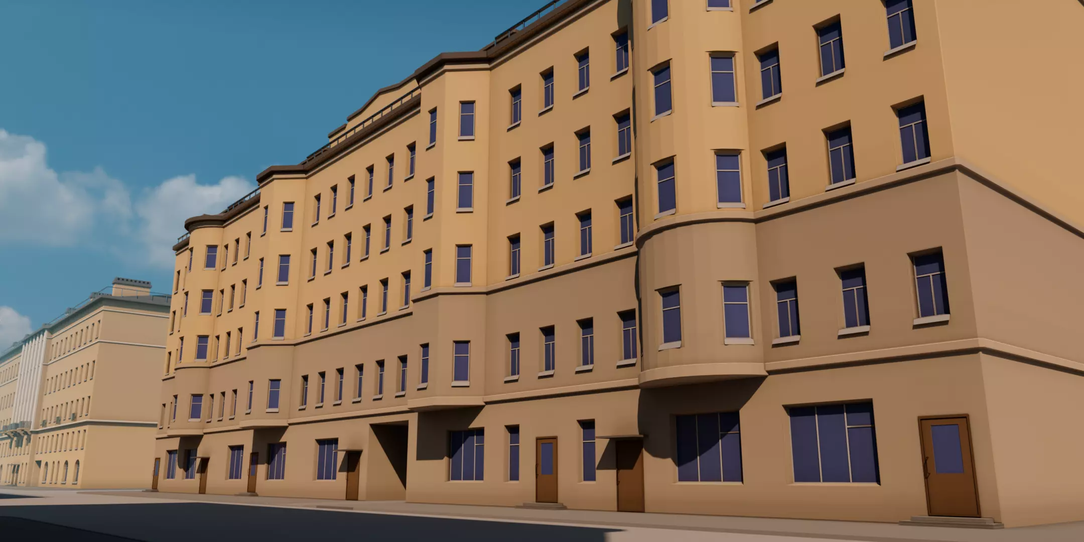 St-Petersburg Legacy vol 01 - Mid-Poly Classic Architecture Pack Low-poly 3D model_8