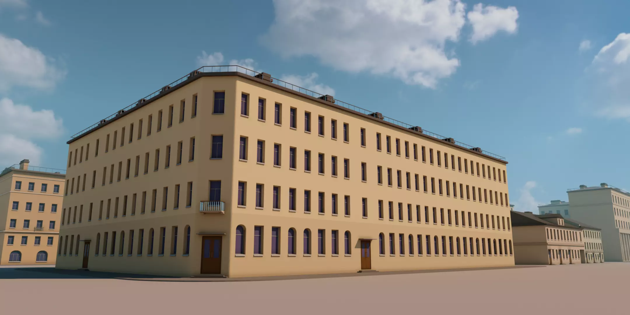 St-Petersburg Legacy vol 01 - Mid-Poly Classic Architecture Pack Low-poly 3D model_6