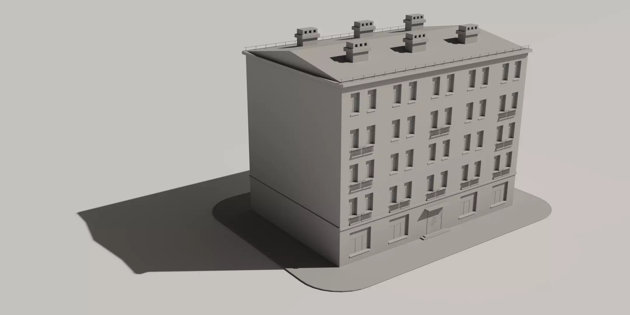 St-Petersburg Legacy vol 01 - Mid-Poly Classic Architecture Pack Low-poly 3D model_2