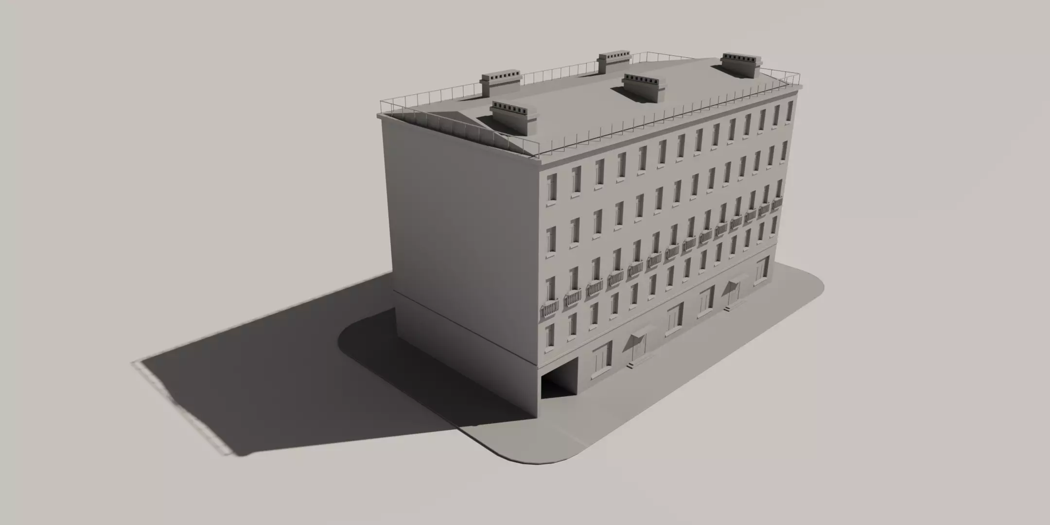 St-Petersburg Legacy vol 01 - Mid-Poly Classic Architecture Pack Low-poly 3D model_3
