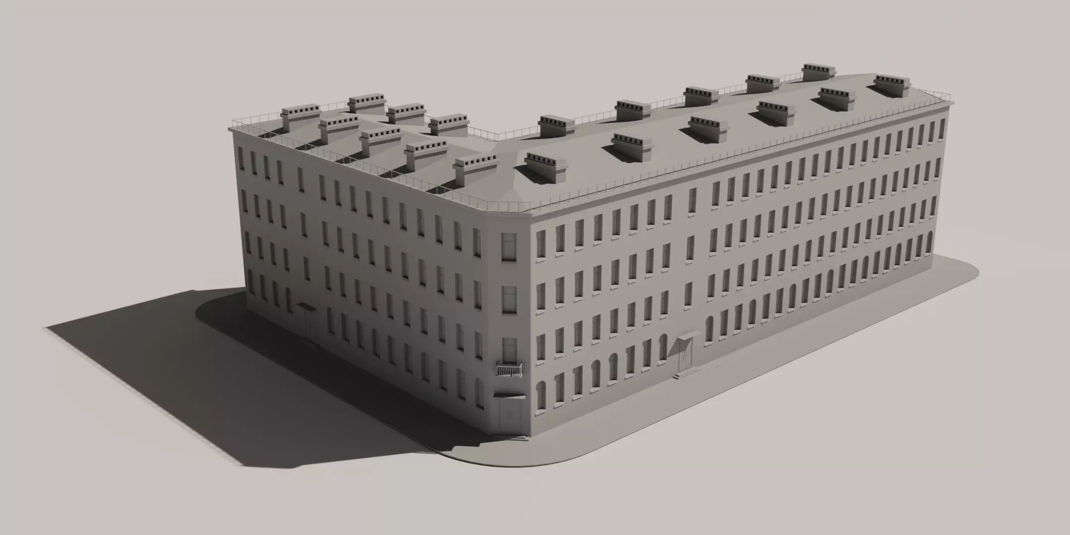 St-Petersburg Legacy vol 01 - Mid-Poly Classic Architecture Pack Low-poly 3D model_1