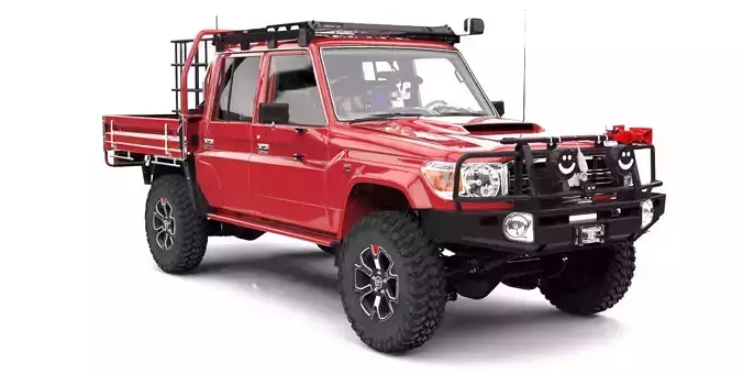 TOYOTA LAND CRUISER J79 HEMBRITA ARB  Low-poly 3D model