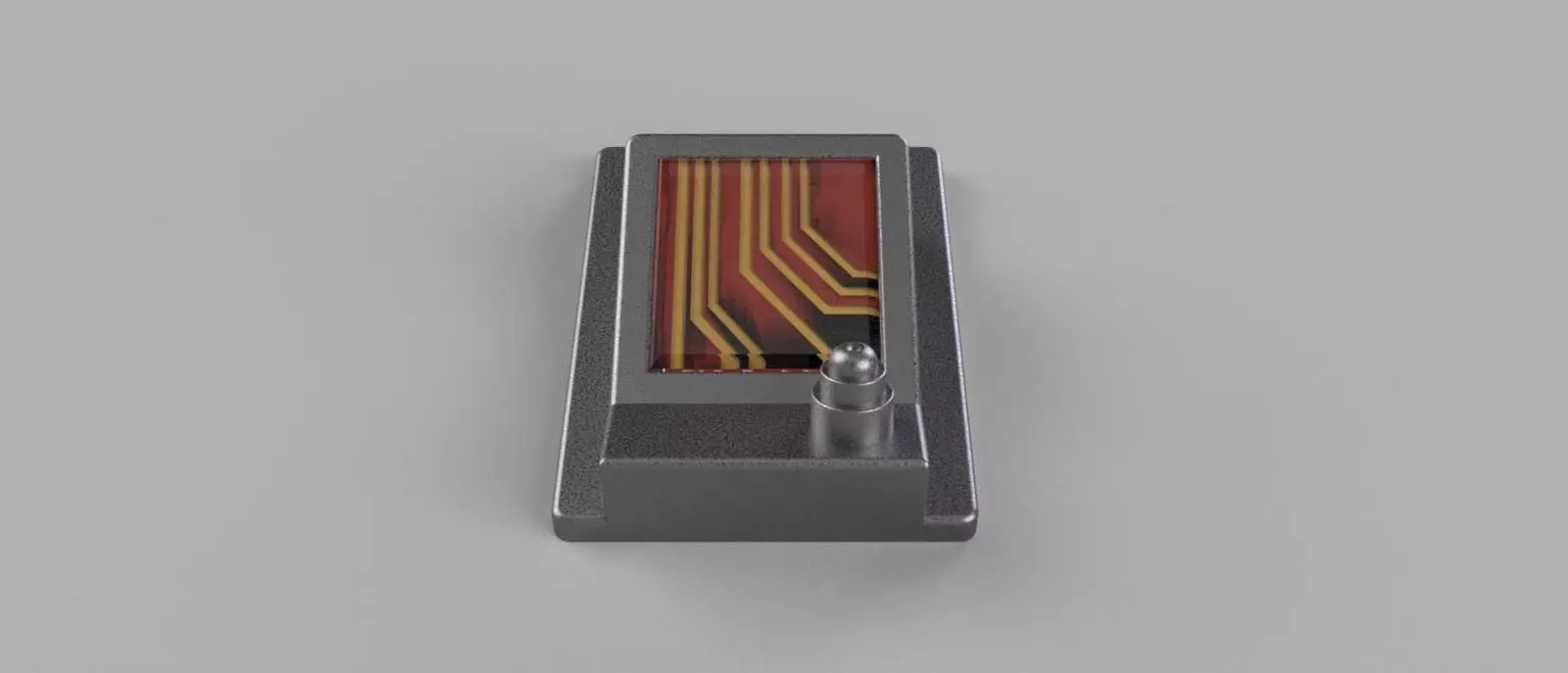 Trapper Wolf Glove Comm Unit from The Mandalorian 3D print model_3