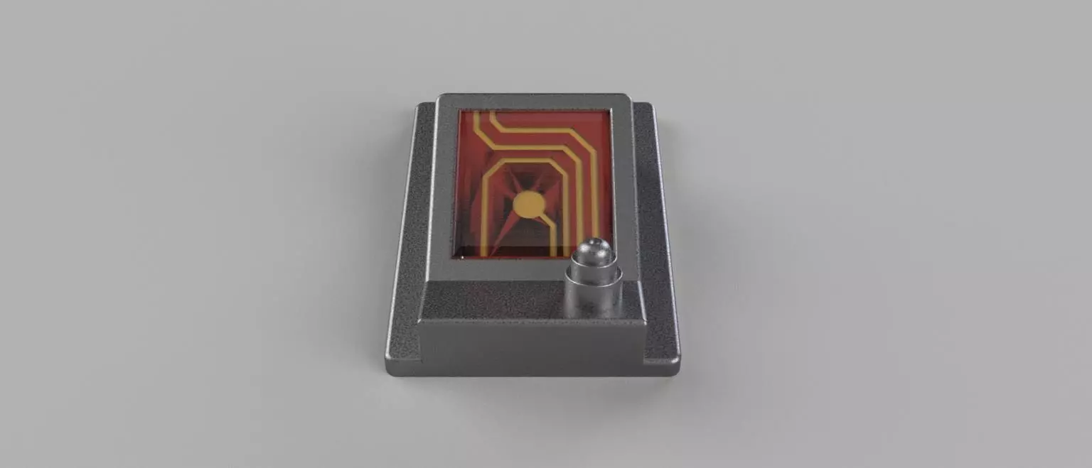 Trapper Wolf Glove Comm Unit from The Mandalorian 3D print model_4