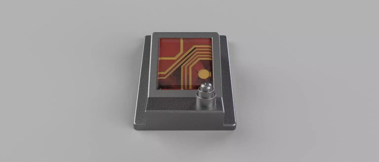 Trapper Wolf Glove Comm Unit from The Mandalorian 3D print model_5