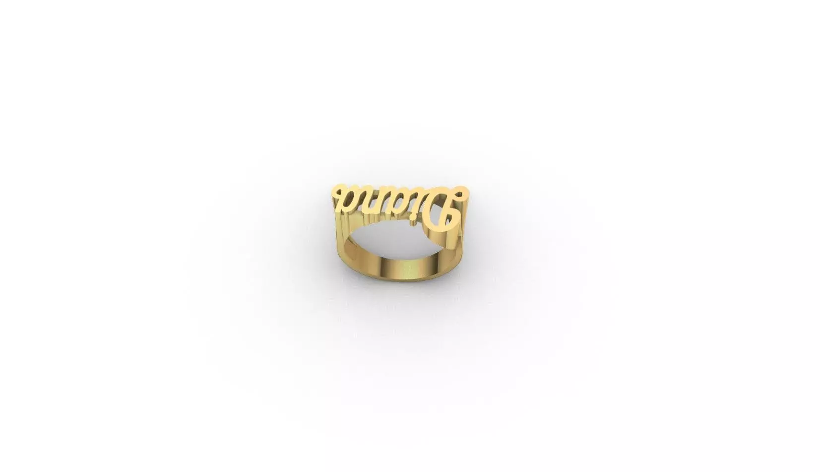 Anillo Nombre Diana 3D print model_2