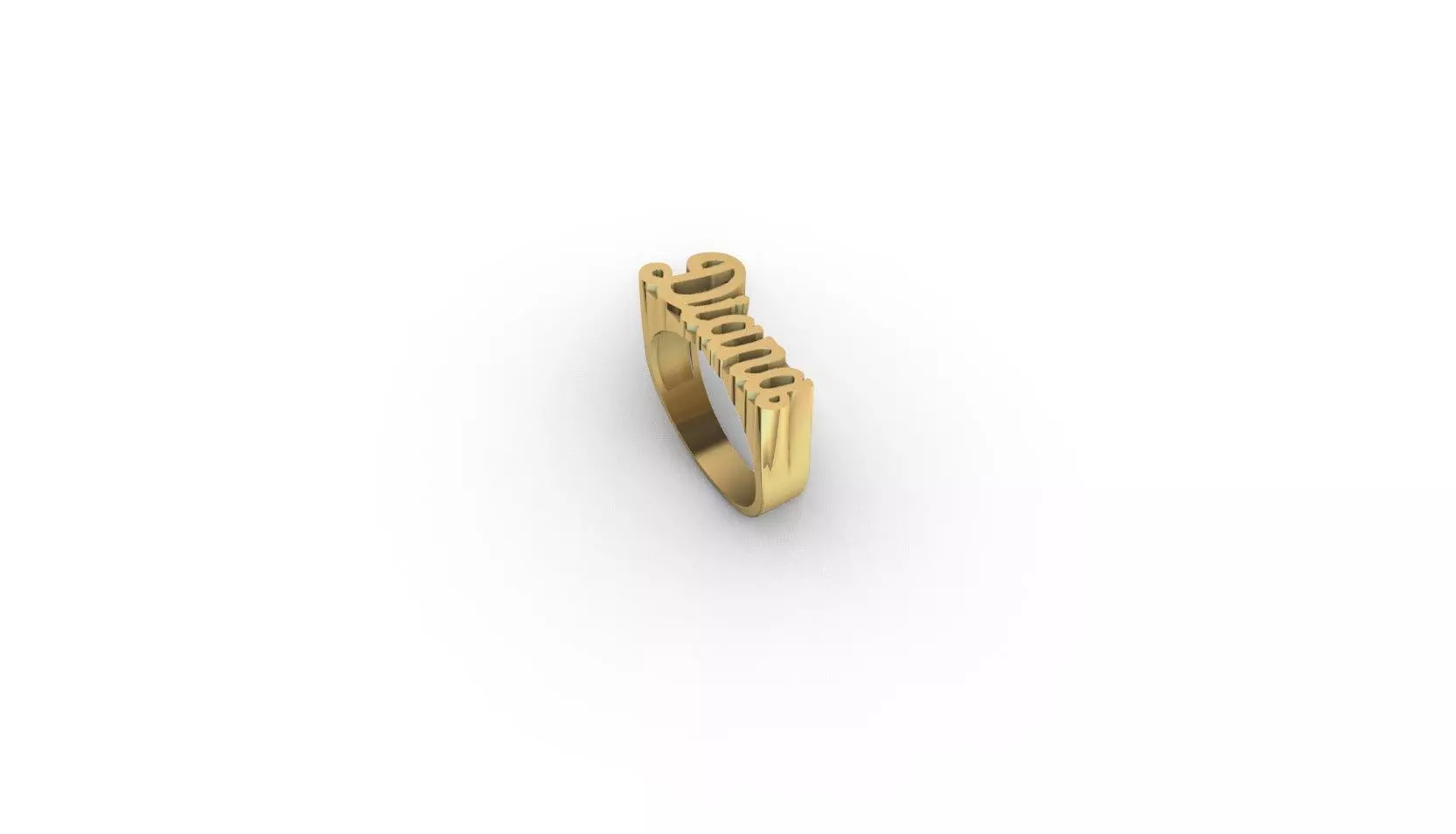 Anillo Nombre Diana 3D print model_4