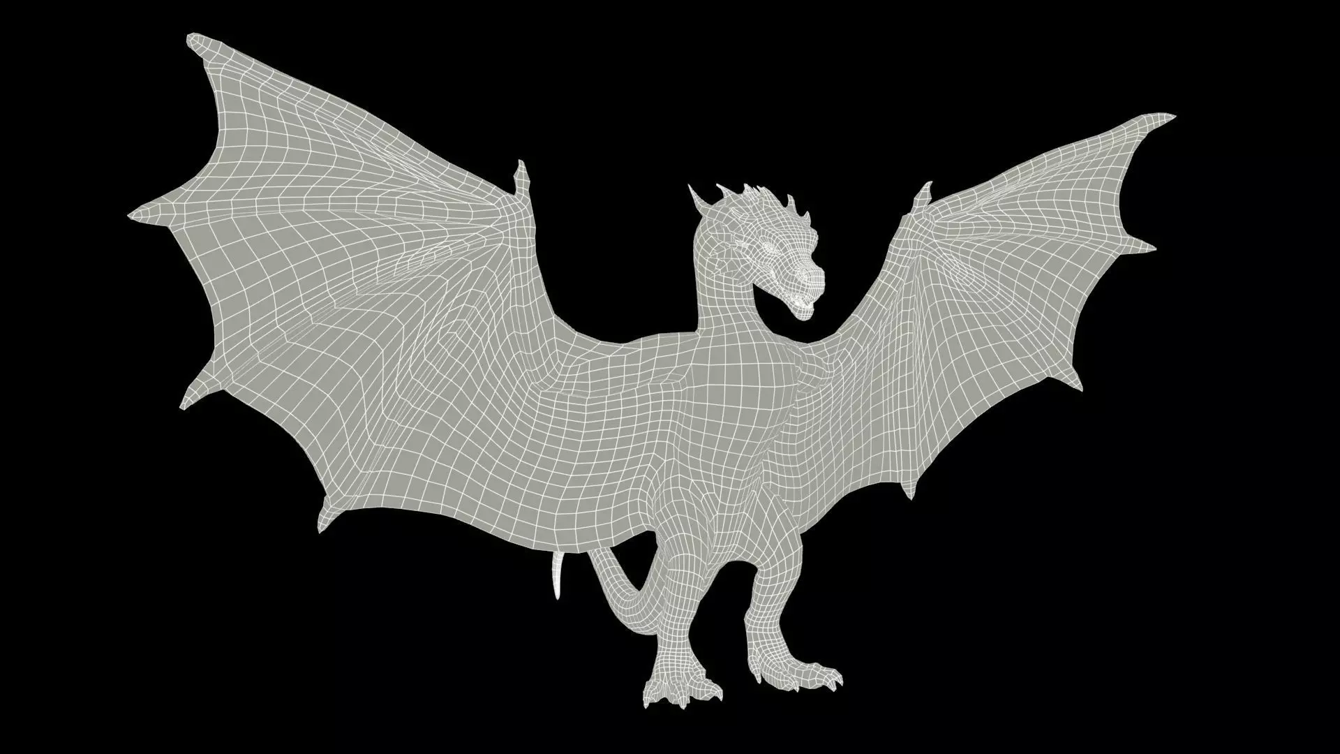 Wyvern Low-poly 3D model_11
