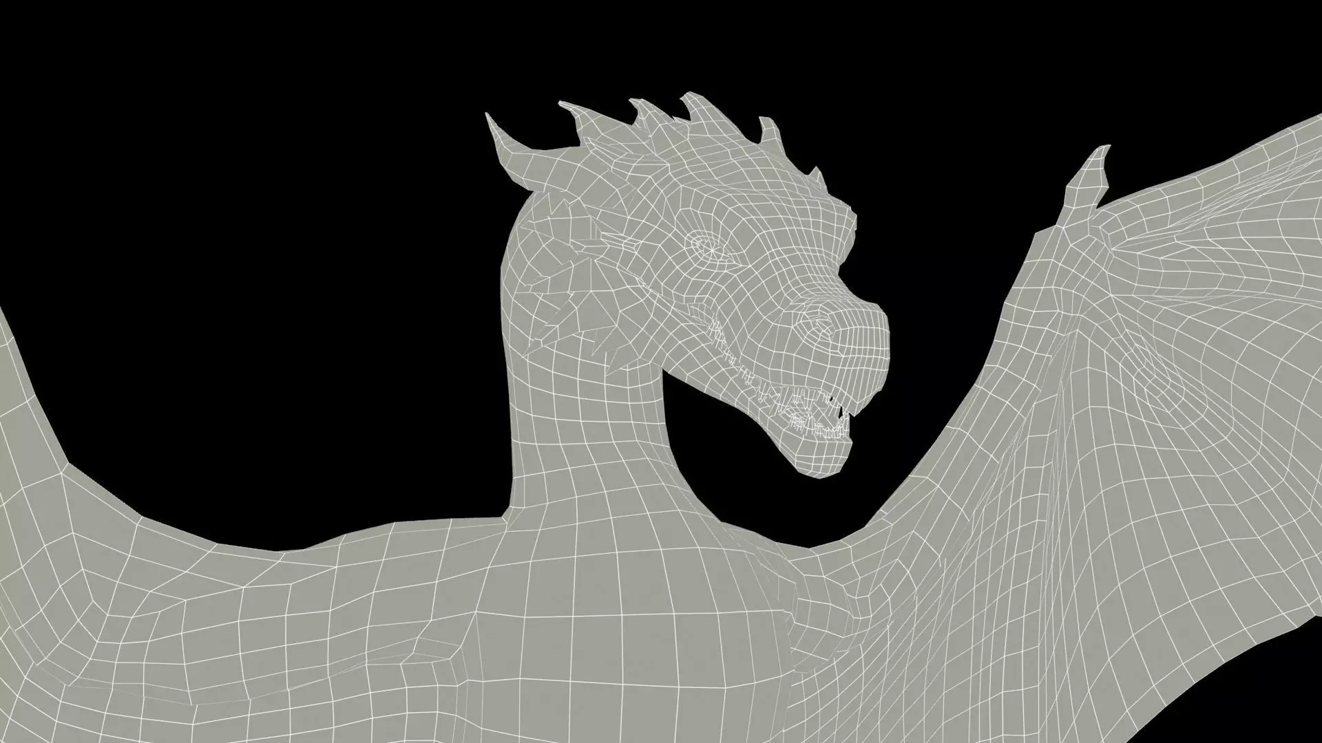 Wyvern Low-poly 3D model_13