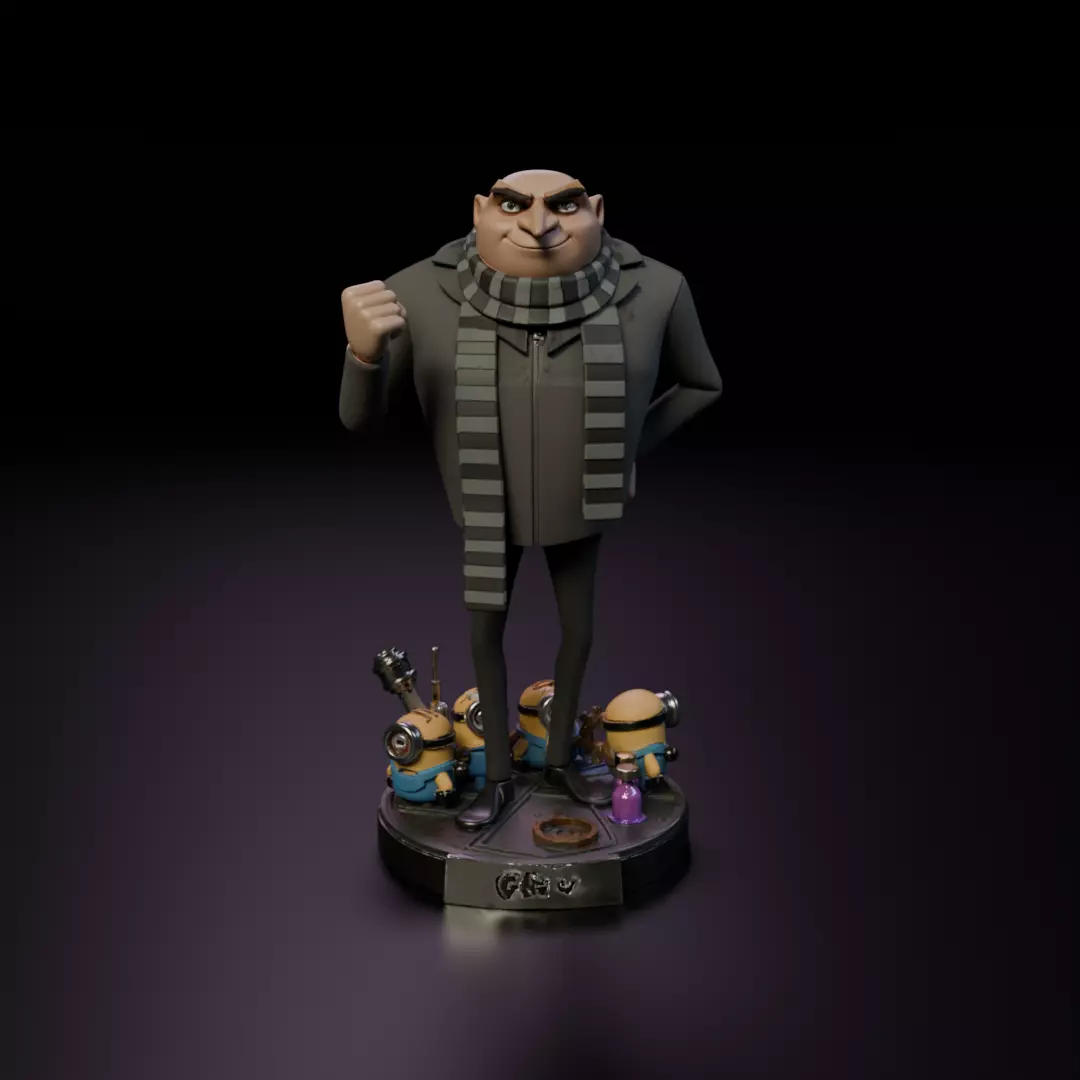 Gru Despicable Me 3D print model_15