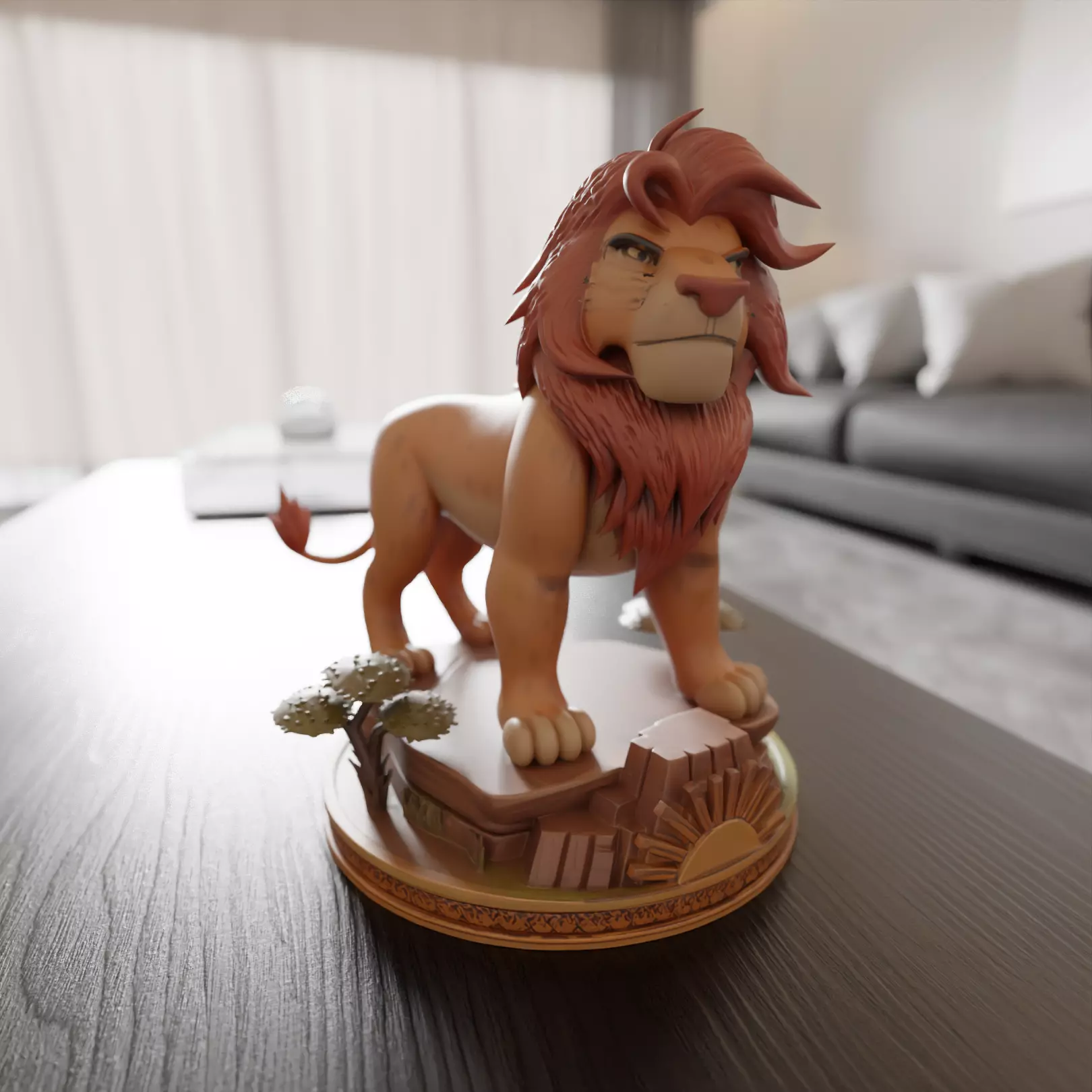 Mufasa 3D print model_0