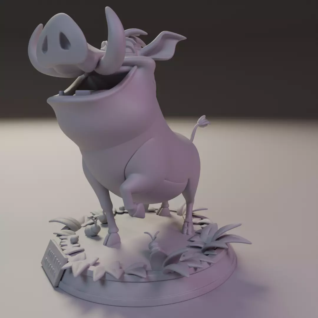 Pumbaa 3D print model_8