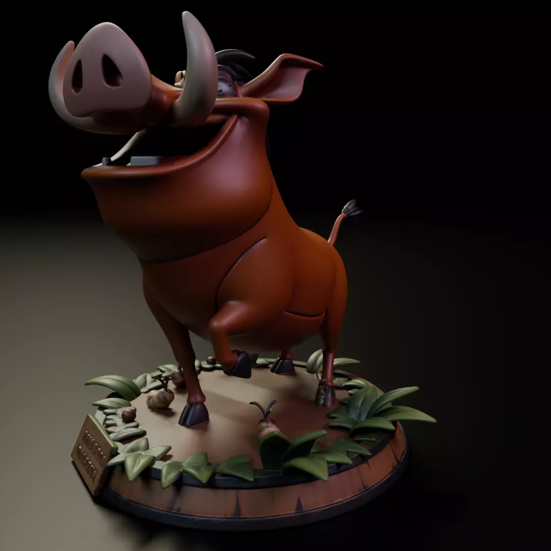 Pumbaa 3D print model_7