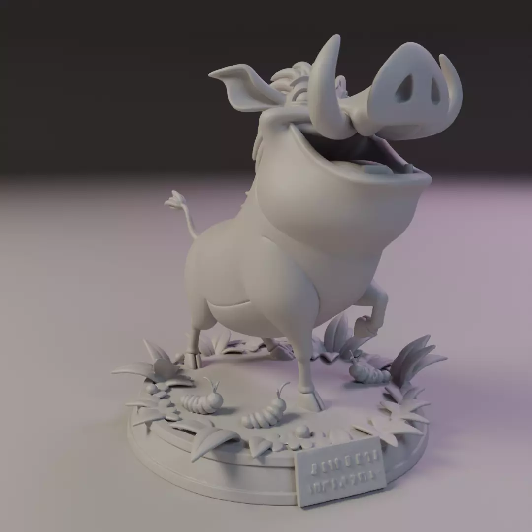 Pumbaa 3D print model_10