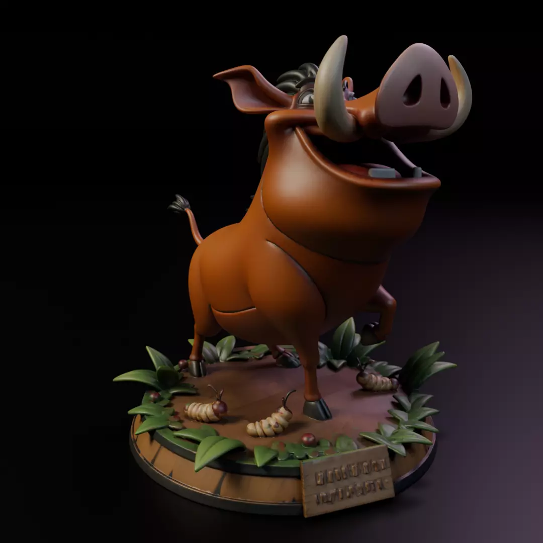 Pumbaa 3D print model_9