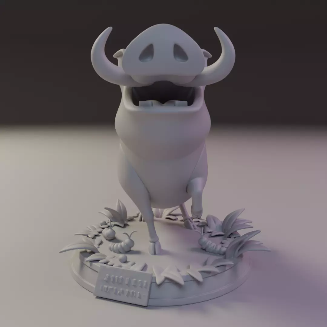 Pumbaa 3D print model_4