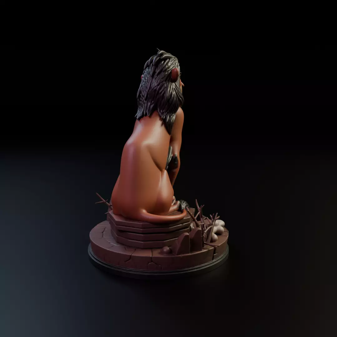 Scar lion king 3D print model_13