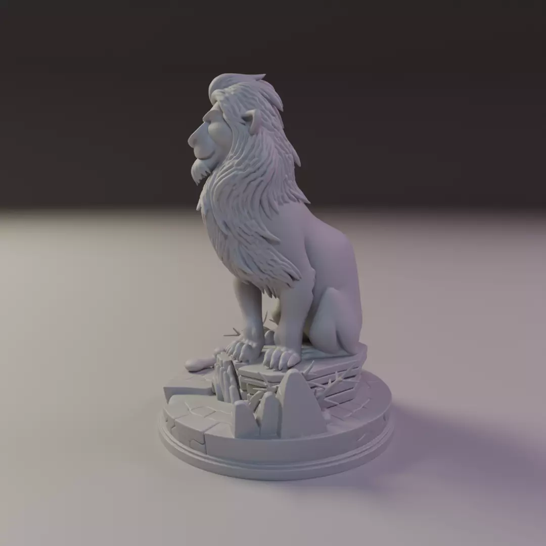 Scar lion king 3D print model_4