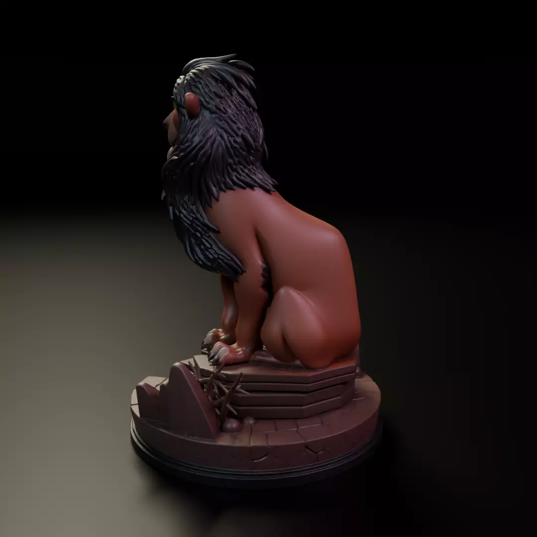Scar lion king 3D print model_7